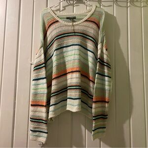 Natural reflections striped sweater-large like new